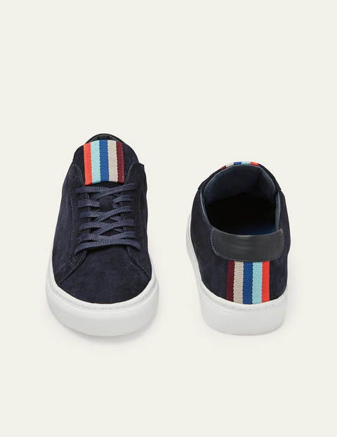 Leather Trainers - Navy Suede Leather Trainers - Navy Suede