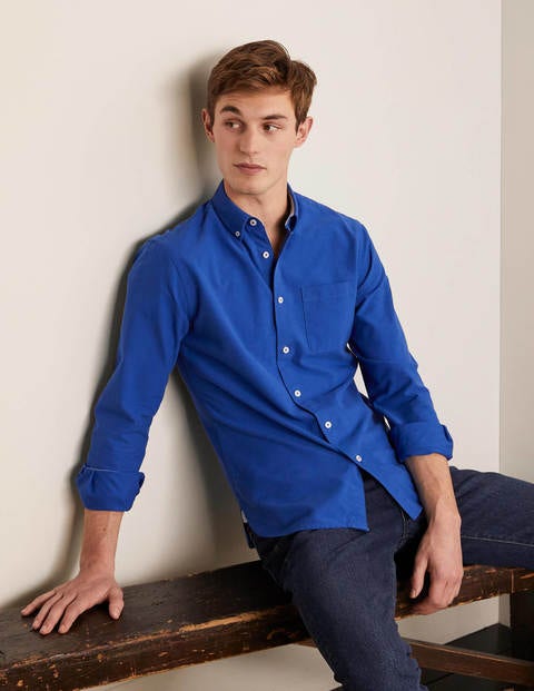 Chemise contemporaine en oxford - Bleu vif Chemise contemporaine en oxford - Bleu vif