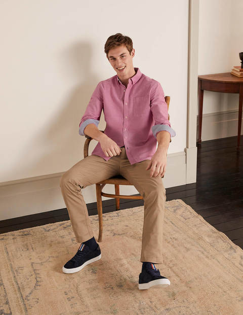Chemise contemporaine en oxford - Rose magenta Chemise contemporaine en oxford - Rose magenta