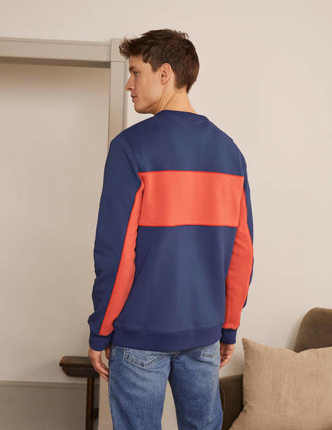 Irvine Interest Sweatshirt - Space Blue Colourblock Irvine Interest Sweatshirt - Space Blue Colourblock