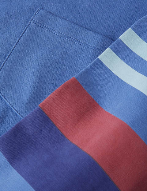 Long Sleeve Pocket Crew - Inky Blue Sleeve Stripe Long Sleeve Pocket Crew - Inky Blue Sleeve Stripe