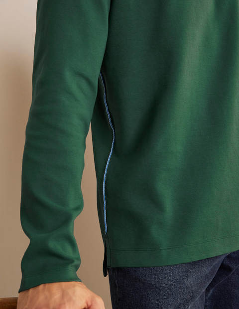 Top col rond double face Rye - Vert parc Top col rond double face Rye - Vert parc