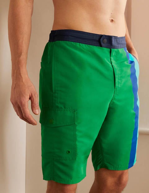 Board Shorts - Rich Emerald Stripe Board Shorts - Rich Emerald Stripe