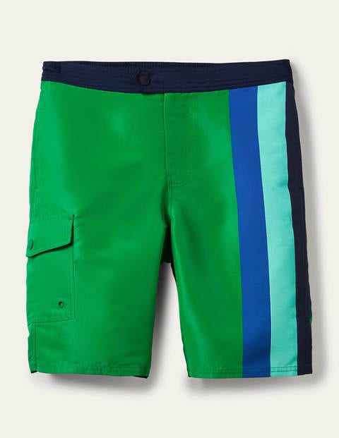 Board Shorts - Rich Emerald Stripe Board Shorts - Rich Emerald Stripe