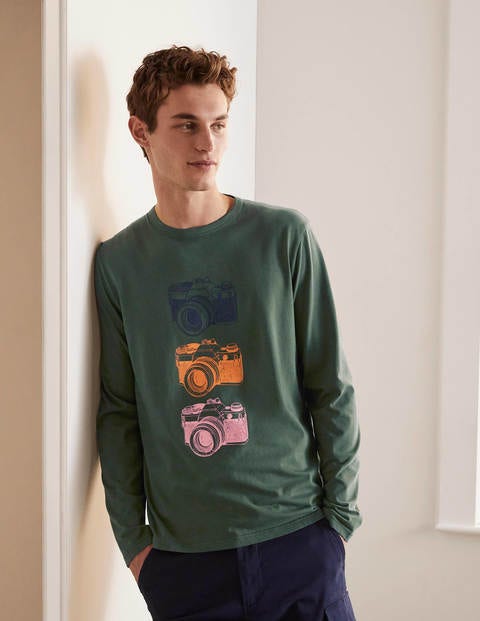 Long Sleeve Graphic T-Shirt - Cameras Long Sleeve Graphic T-Shirt - Cameras