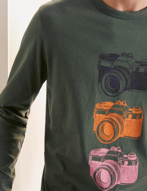 Long Sleeve Graphic T-Shirt - Cameras Long Sleeve Graphic T-Shirt - Cameras