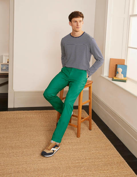 Lightweight Slim Chinos - Garden Green Lightweight Slim Chinos - Garden Green