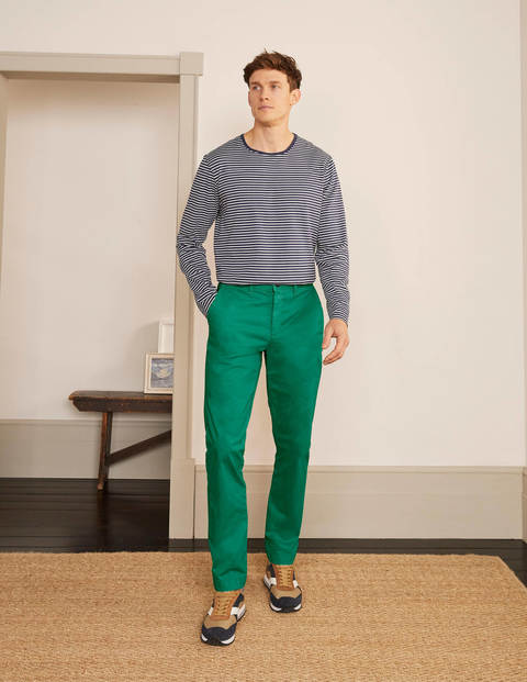 Lightweight Slim Chinos - Garden Green Lightweight Slim Chinos - Garden Green