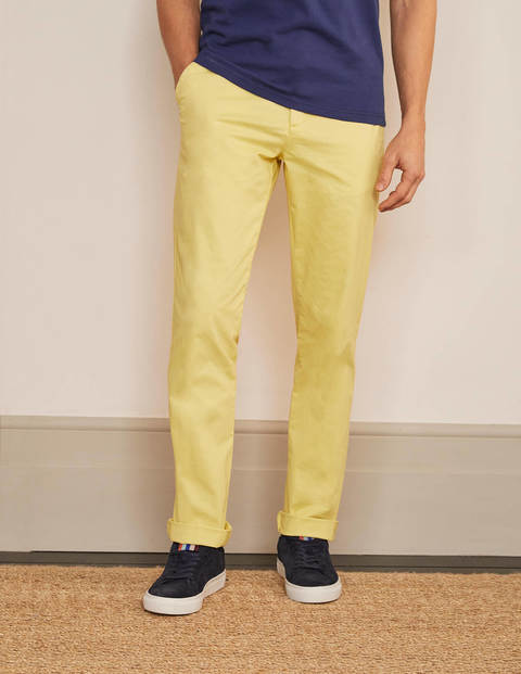 Lightweight Slim Chinos - Sunbleach Yellow Lightweight Slim Chinos - Sunbleach Yellow