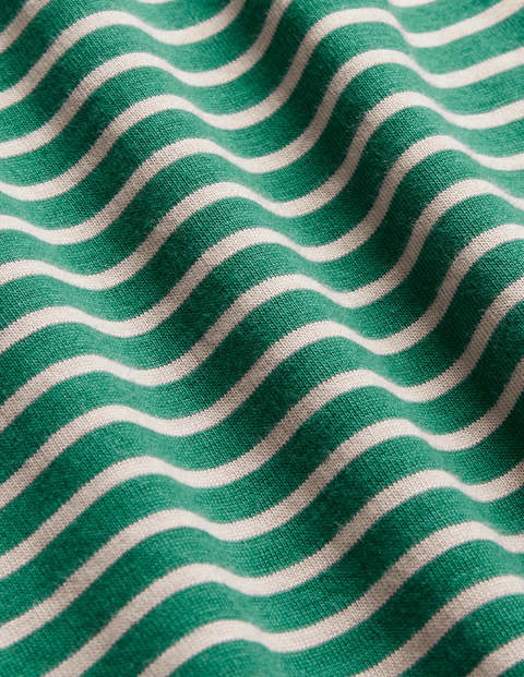 Washed T-shirt - Greenery/Rosa Pink Stripe Washed T-shirt - Greenery/Rosa Pink Stripe