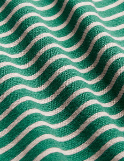 Washed T-shirt - Greenery/Rosa Pink Stripe Washed T-shirt - Greenery/Rosa Pink Stripe