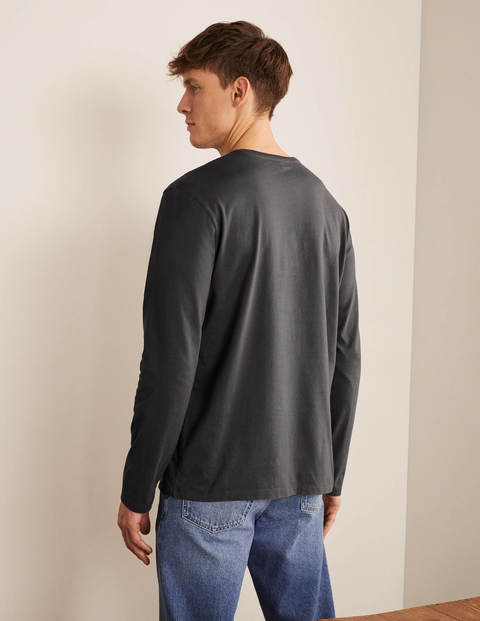 Long Sleeve Washed T-shirt - London Grey Long Sleeve Washed T-shirt - London Grey