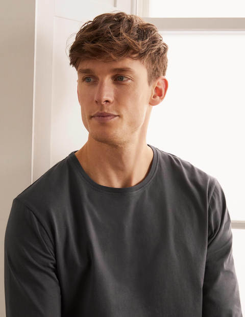 Long Sleeve Washed T-shirt - London Grey Long Sleeve Washed T-shirt - London Grey