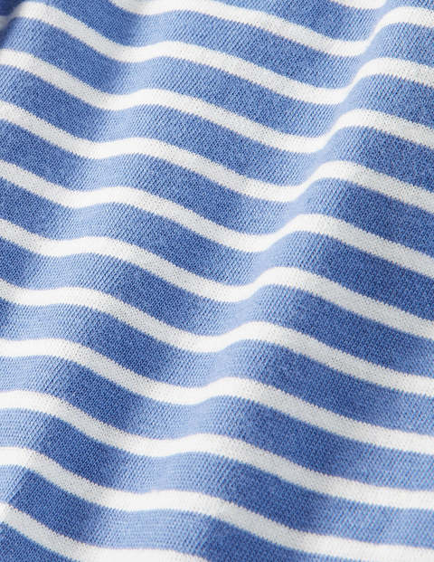 Long Sleeve Washed T-shirt - Sky Blue/Snowdrop Stripe Long Sleeve Washed T-shirt - Sky Blue/Snowdrop Stripe