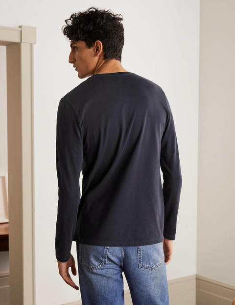 Long Sleeve Washed T-shirt - Classic Navy Long Sleeve Washed T-shirt - Classic Navy