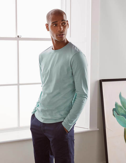 Long Sleeve Washed T-shirt - Misty Blue Long Sleeve Washed T-shirt - Misty Blue