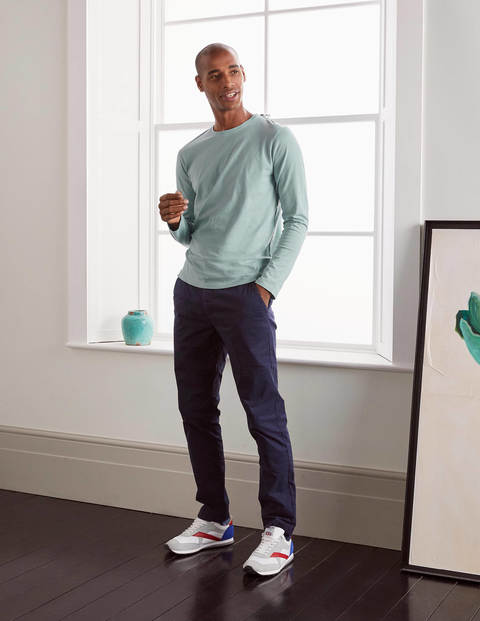 Long Sleeve Washed T-shirt - Misty Blue Long Sleeve Washed T-shirt - Misty Blue