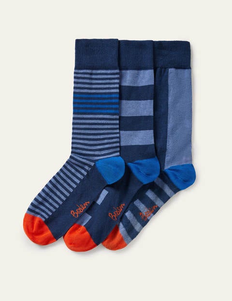 Favourite Socks - Blues Multi Stripe Pack Favourite Socks - Blues Multi Stripe Pack