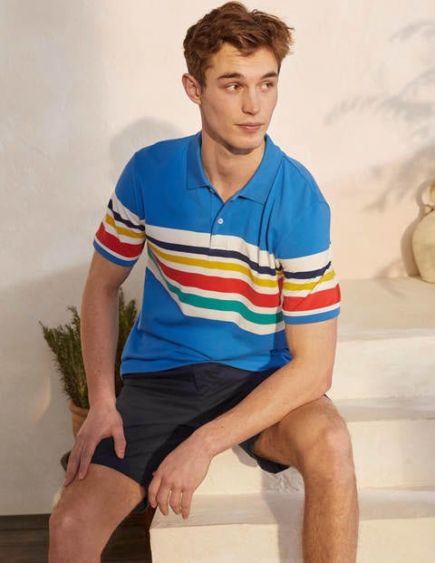 Piqué Polo - Rainbow Stripe Piqué Polo - Rainbow Stripe