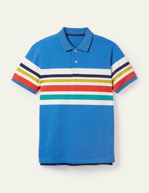 Piqué Polo - Rainbow Stripe Piqué Polo - Rainbow Stripe