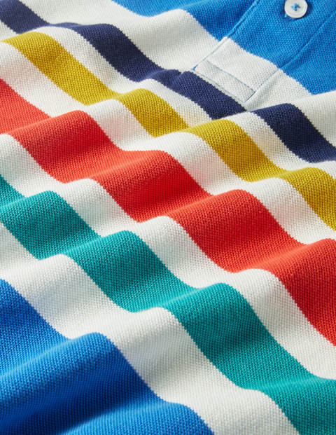 Piqué Polo - Rainbow Stripe Piqué Polo - Rainbow Stripe