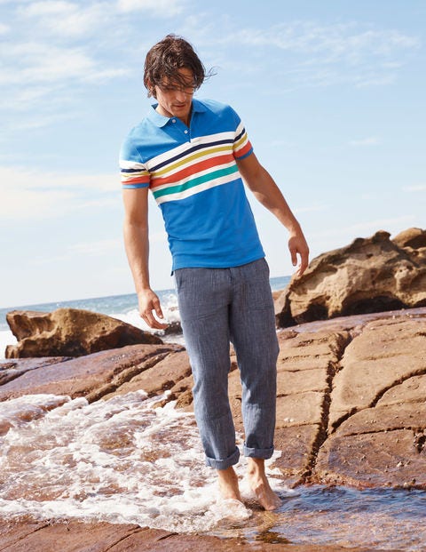 Piqué Polo - Rainbow Stripe Piqué Polo - Rainbow Stripe