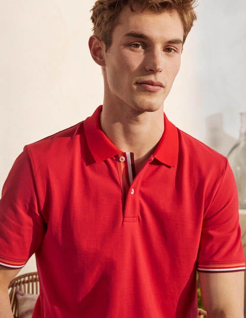 Piqué Polo - Cranberry Red Piqué Polo - Cranberry Red