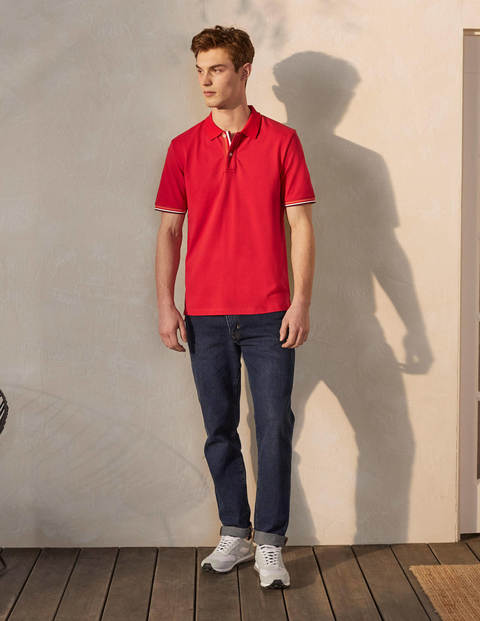 Piqué Polo - Cranberry Red Piqué Polo - Cranberry Red