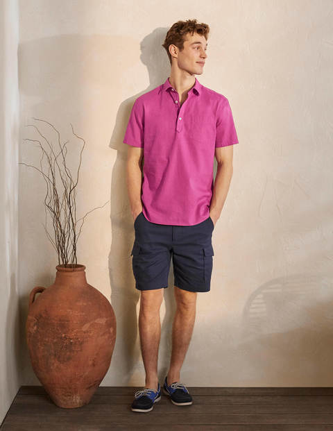 Linen Cotton Popover - Berry Mauve Linen Cotton Popover - Berry Mauve