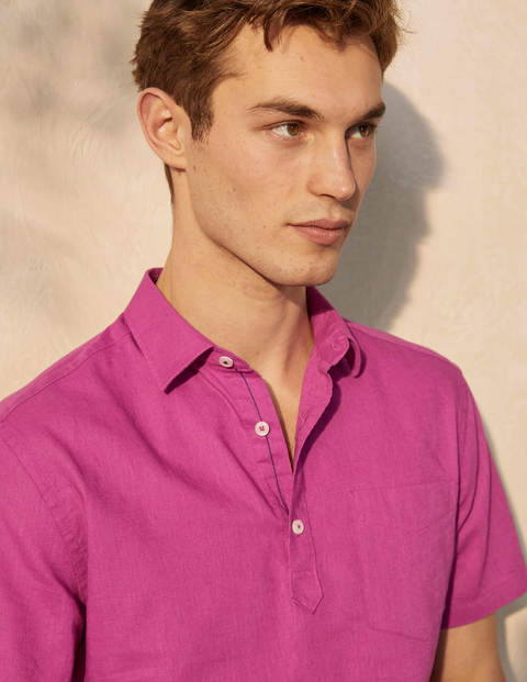Linen Cotton Popover - Berry Mauve Linen Cotton Popover - Berry Mauve