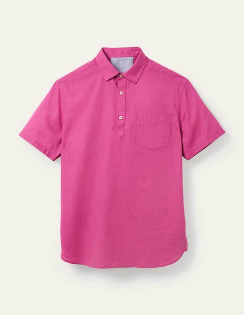 Linen Cotton Popover - Berry Mauve Linen Cotton Popover - Berry Mauve