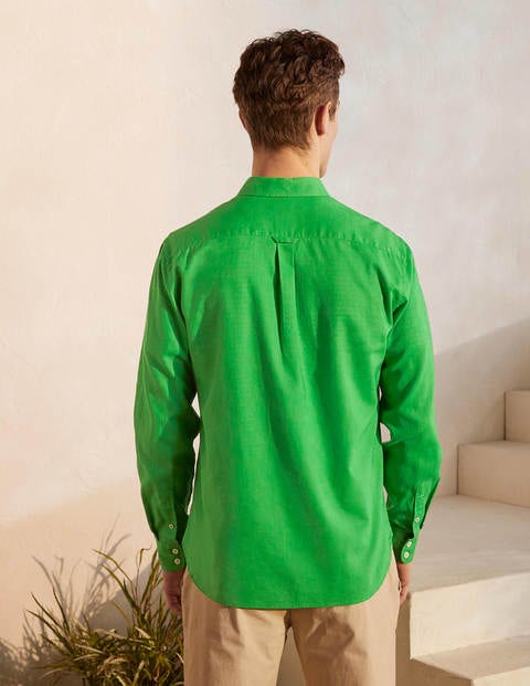 Baumwollleinen-Hemd - Bright Green Baumwollleinen-Hemd - Bright Green