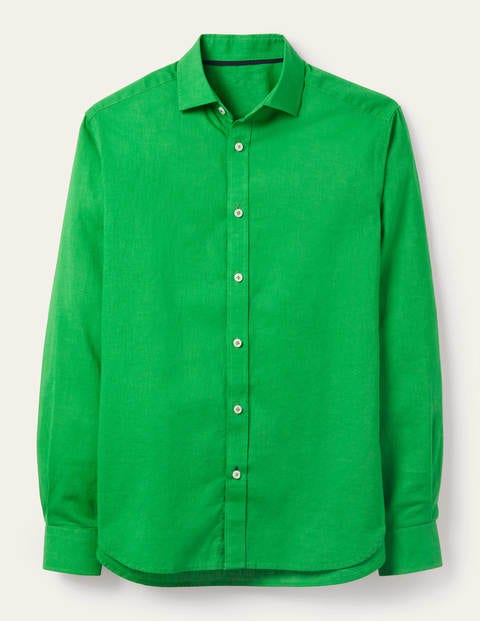 Baumwollleinen-Hemd - Bright Green Baumwollleinen-Hemd - Bright Green