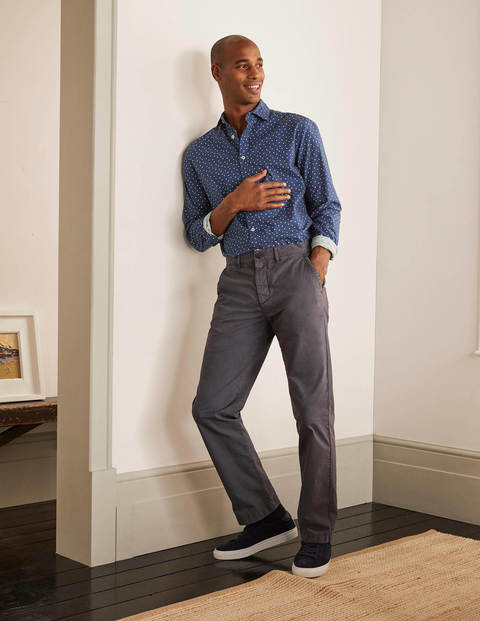 Schmales elegantes Hemd mit Punkten - Navy/Blau, Getupft Schmales elegantes Hemd mit Punkten - Navy/Blau, Getupft