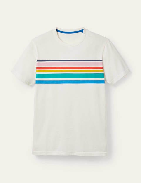 Kingston T-shirt - Rainbow Chest Stripe Kingston T-shirt - Rainbow Chest Stripe
