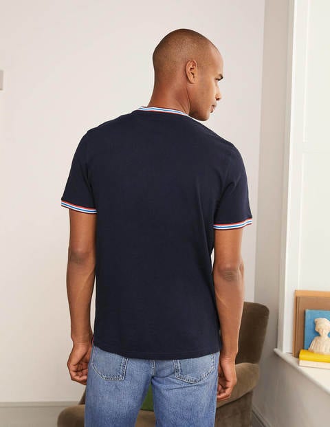 Stripe Detail T-Shirt - Navy Stripe Detail T-Shirt - Navy