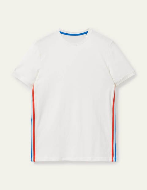 Stripe Detail T-Shirt - White Stripe Detail T-Shirt - White