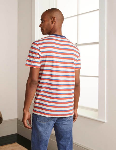 Stripe T-Shirt - Tropical Coral Multi Stripe Stripe T-Shirt - Tropical Coral Multi Stripe