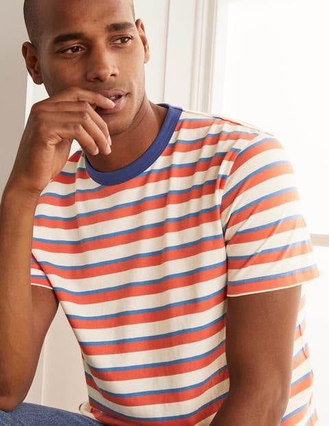 Stripe T-Shirt - Tropical Coral Multi Stripe Stripe T-Shirt - Tropical Coral Multi Stripe