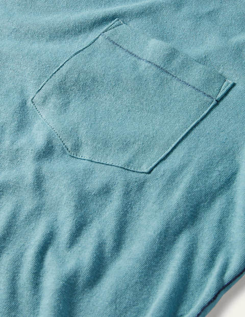T-Shirt aus Leinenmischgewebe - Ritterspornblau T-Shirt aus Leinenmischgewebe - Ritterspornblau