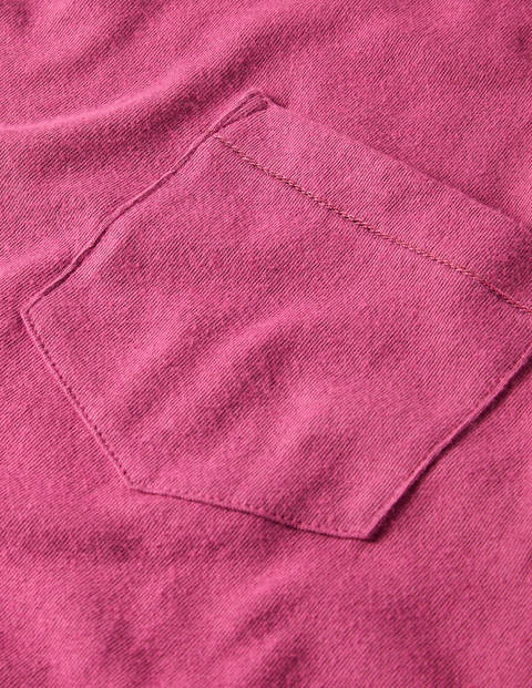 T-Shirt aus Leinenmischgewebe - Dahlien-Violett/Fliederrosa T-Shirt aus Leinenmischgewebe - Dahlien-Violett/Fliederrosa