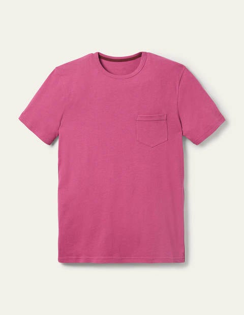 T-Shirt aus Leinenmischgewebe - Dahlien-Violett/Fliederrosa T-Shirt aus Leinenmischgewebe - Dahlien-Violett/Fliederrosa