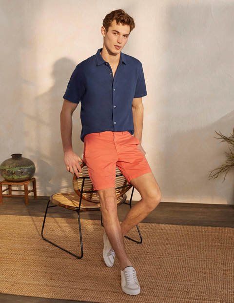 Chemise manches courtes en jersey - Bleu marine clair Chemise manches courtes en jersey - Bleu marine clair