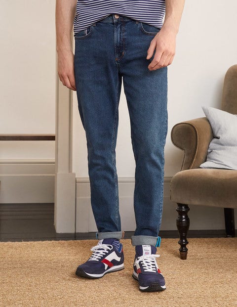 Jeans mit schmalem Bein - Denim, mittlere Waschung Jeans mit schmalem Bein - Denim, mittlere Waschung