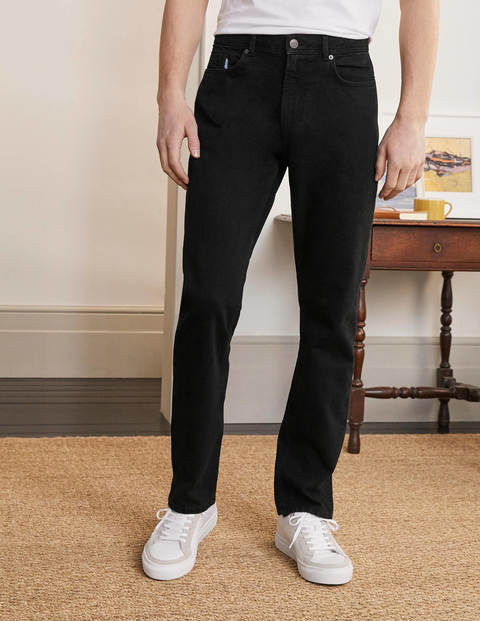 Straight Leg Jeans - Black Straight Leg Jeans - Black