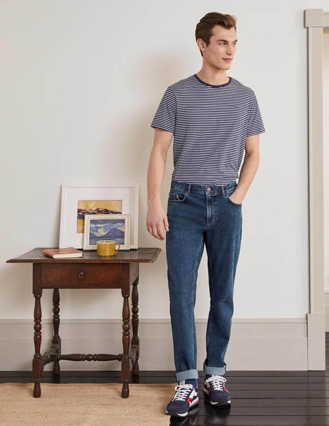 Straight Leg Jeans - Mid Rinse Straight Leg Jeans - Mid Rinse