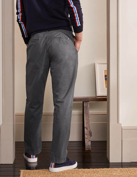 Elasticated Chino Trousers - London Grey Elasticated Chino Trousers - London Grey