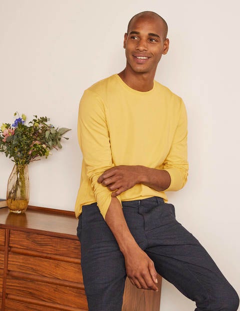 Long Sleeve Washed T-shirt - Sunbleach Yellow Long Sleeve Washed T-shirt - Sunbleach Yellow