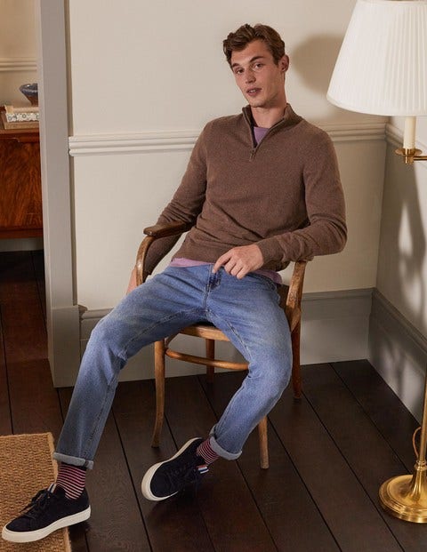 Cashmere Half-Zip - Cacao Cashmere Half-Zip - Cacao