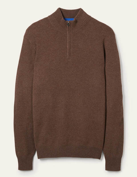 Cashmere Half-Zip - Cacao Cashmere Half-Zip - Cacao